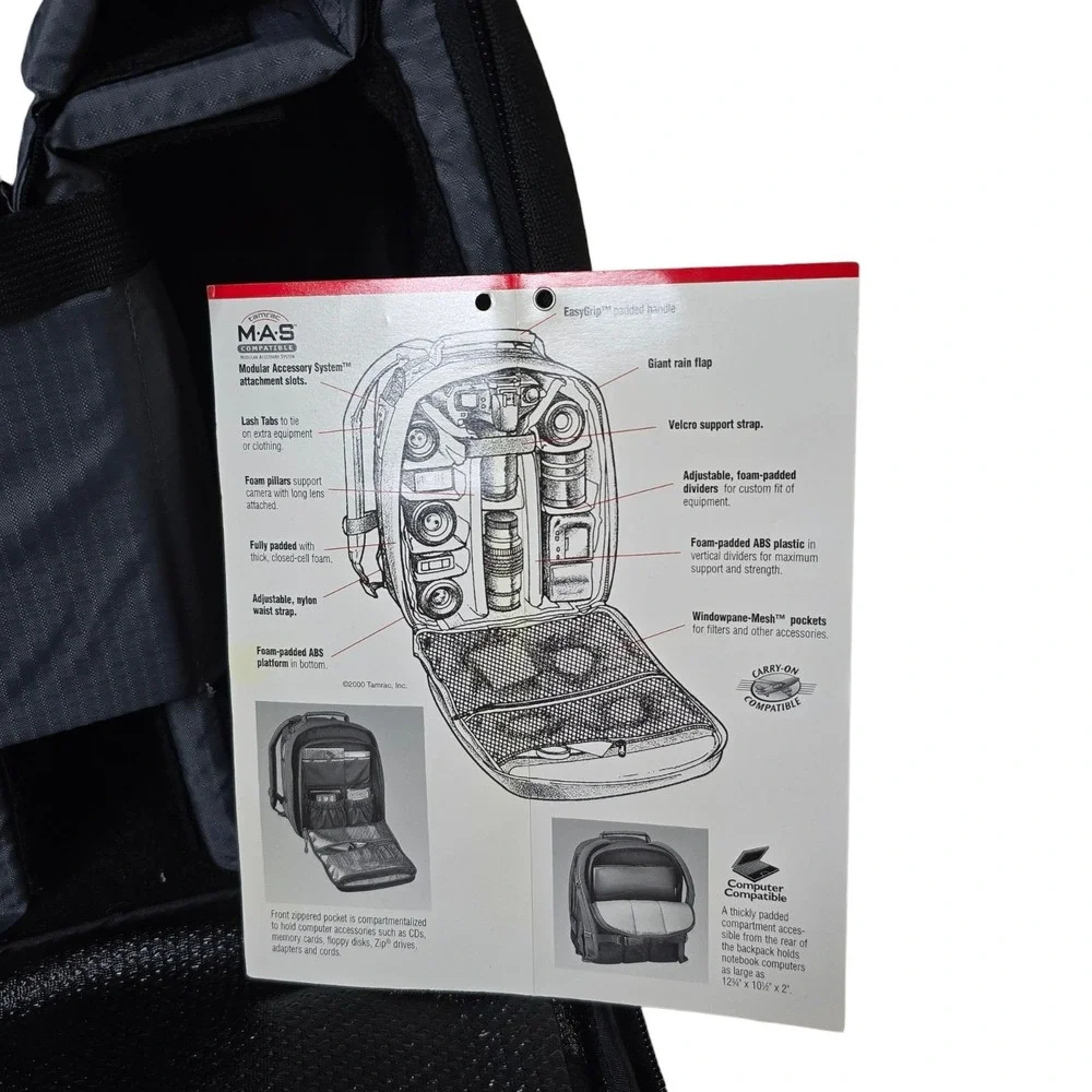 Tamrac 759 Expedition Grade Professional Camera Backpack Compartment‎ For Laptop